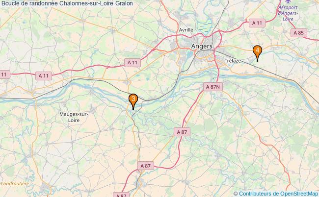 plan Boucle de randonnée Chalonnes-sur-Loire : 4 équipements