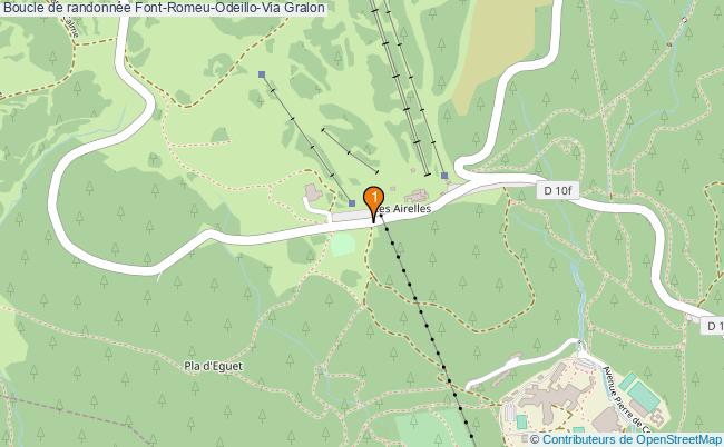 plan Boucle de randonnée Font-Romeu-Odeillo-Via : 1 équipements