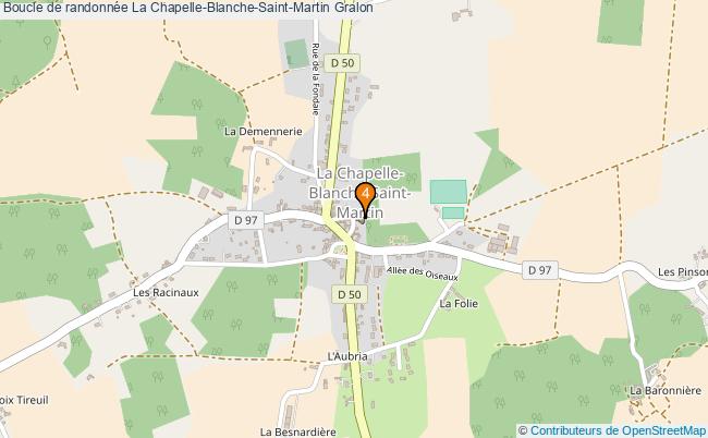 plan Boucle de randonnée La Chapelle-Blanche-Saint-Martin : 4 équipements