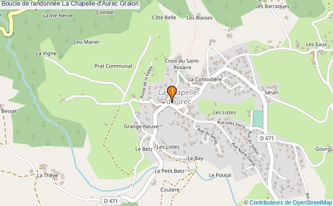 plan Boucle de randonnée La Chapelle-d'Aurec : 1 équipements