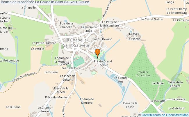 plan Boucle de randonnée La Chapelle-Saint-Sauveur : 1 équipements
