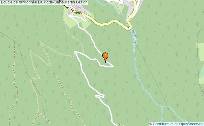 plan Boucle de randonnée La Motte-Saint-Martin : 1 équipements