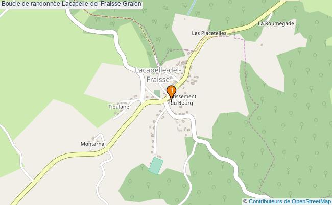 plan Boucle de randonnée Lacapelle-del-Fraisse : 1 équipements