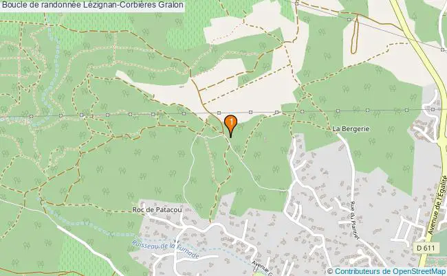plan Boucle de randonnée Lézignan-Corbières : 1 équipements