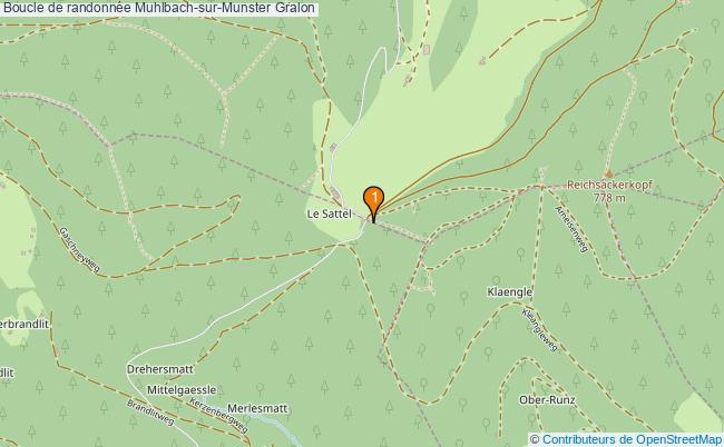plan Boucle de randonnée Muhlbach-sur-Munster : 1 équipements