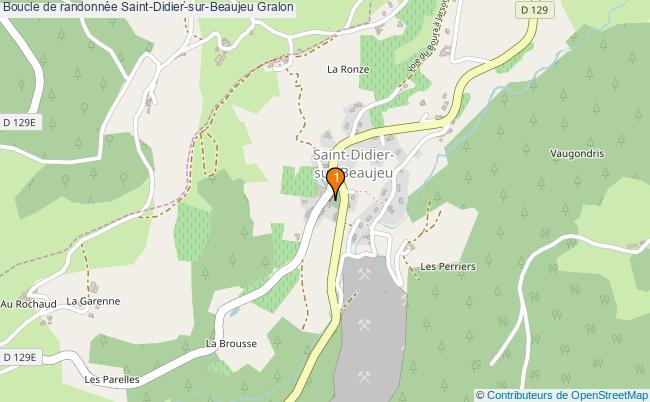 plan Boucle de randonnée Saint-Didier-sur-Beaujeu : 1 équipements