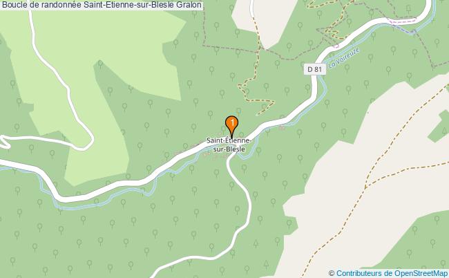 plan Boucle de randonnée Saint-Etienne-sur-Blesle : 1 équipements