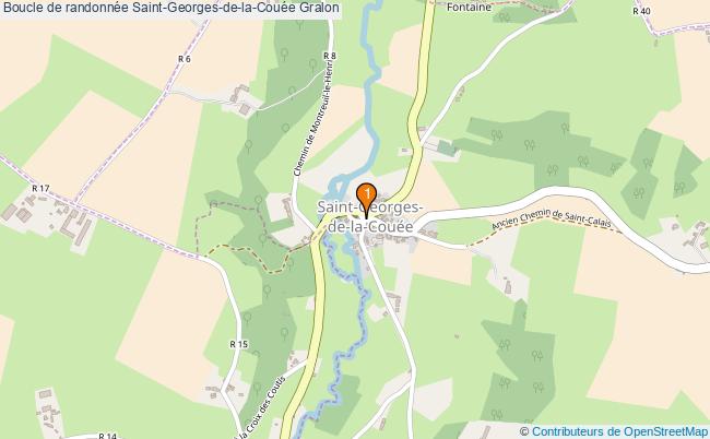plan Boucle de randonnée Saint-Georges-de-la-Couée : 1 équipements