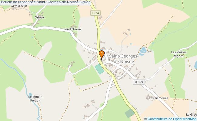 plan Boucle de randonnée Saint-Georges-de-Noisné : 1 équipements