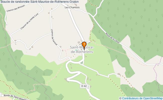 plan Boucle de randonnée Saint-Maurice-de-Rotherens : 1 équipements