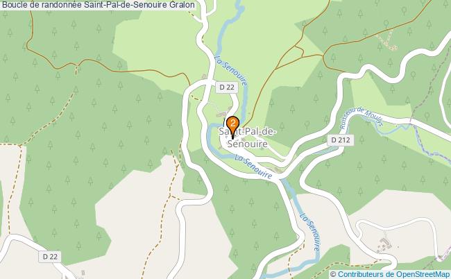 plan Boucle de randonnée Saint-Pal-de-Senouire : 2 équipements