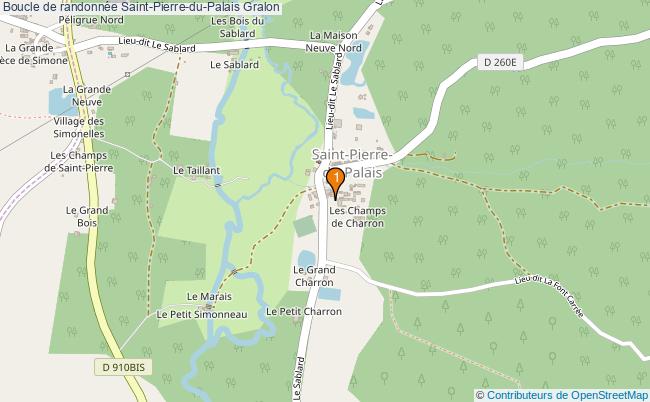 plan Boucle de randonnée Saint-Pierre-du-Palais : 1 équipements