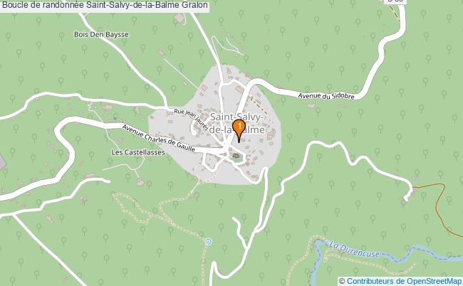 plan Boucle de randonnée Saint-Salvy-de-la-Balme : 1 équipements