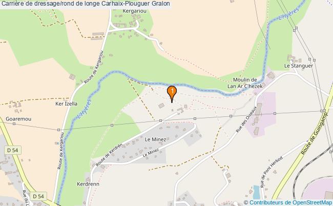 plan Carrière de dressage/rond de longe Carhaix-Plouguer : 1 équipements