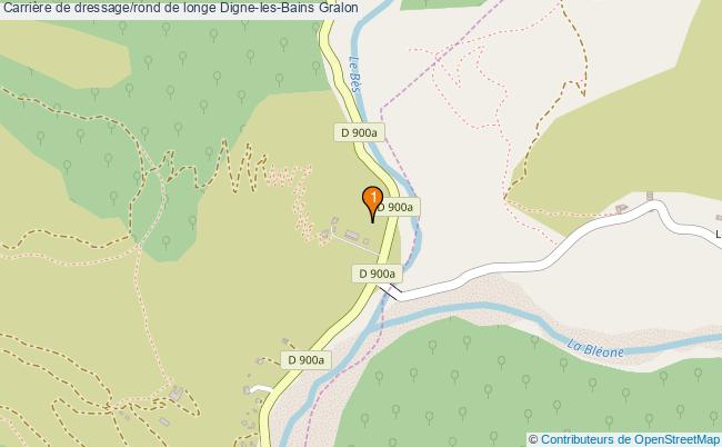 plan Carrière de dressage/rond de longe Digne-les-Bains : 1 équipements