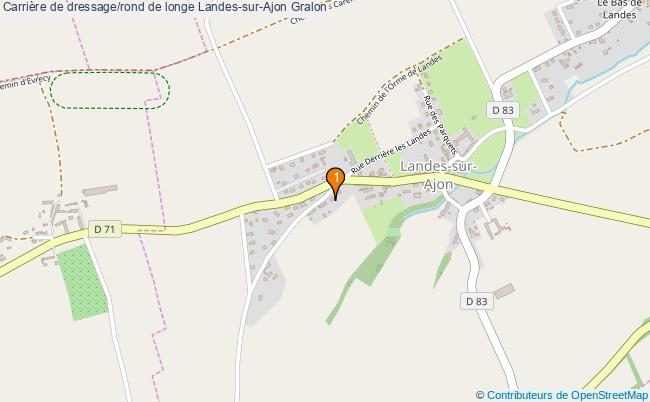plan Carrière de dressage/rond de longe Landes-sur-Ajon : 1 équipements