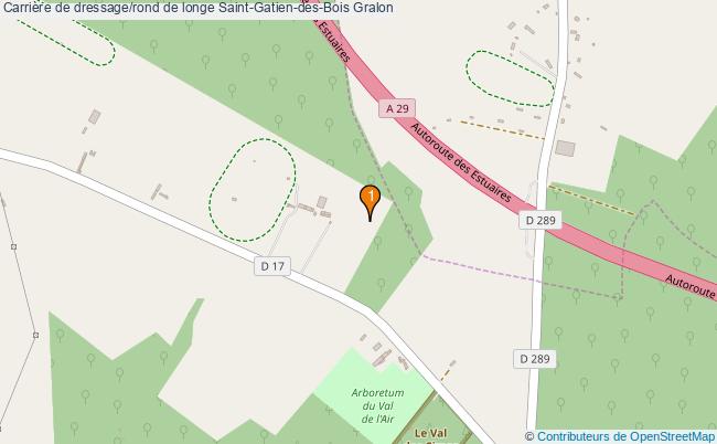 plan Carrière de dressage/rond de longe Saint-Gatien-des-Bois : 1 équipements