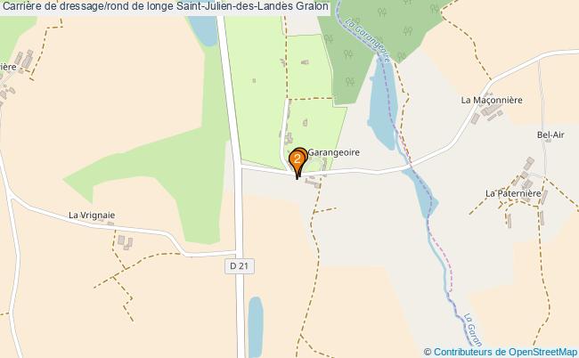plan Carrière de dressage/rond de longe Saint-Julien-des-Landes : 2 équipements