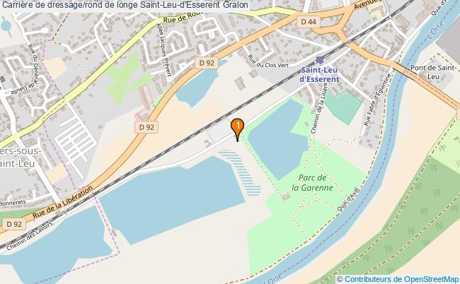 plan Carrière de dressage/rond de longe Saint-Leu-d'Esserent : 1 équipements