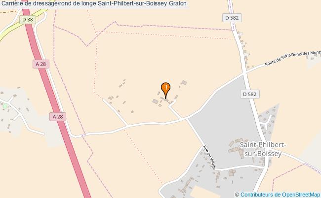 plan Carrière de dressage/rond de longe Saint-Philbert-sur-Boissey : 1 équipements
