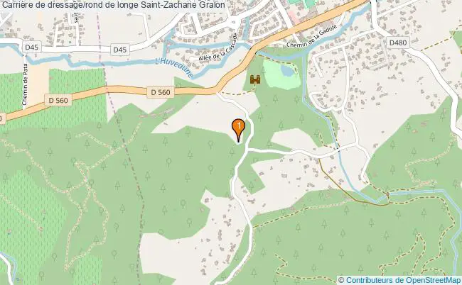 plan Carrière de dressage/rond de longe Saint-Zacharie : 1 équipements