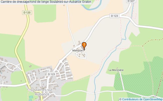 plan Carrière de dressage/rond de longe Soulaines-sur-Aubance : 1 équipements