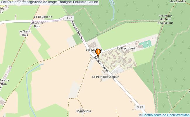 plan Carrière de dressage/rond de longe Thorigné-Fouillard : 1 équipements