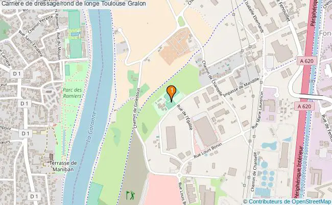plan Carrière de dressage/rond de longe Toulouse : 1 équipements