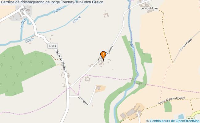 plan Carrière de dressage/rond de longe Tournay-sur-Odon : 1 équipements