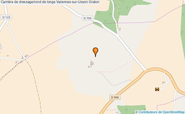 plan Carrière de dressage/rond de longe Varennes-sur-Usson : 1 équipements