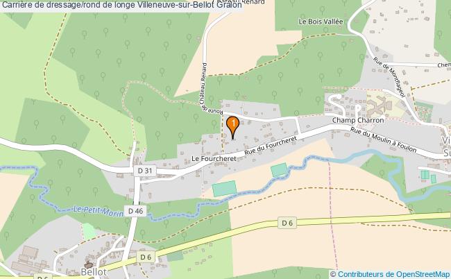 plan Carrière de dressage/rond de longe Villeneuve-sur-Bellot : 1 équipements
