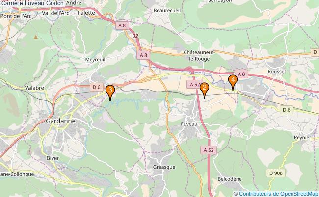 plan Carrière Fuveau : 4 équipements