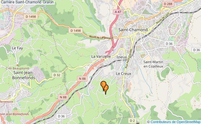 plan Carrière Saint-Chamond : 3 équipements