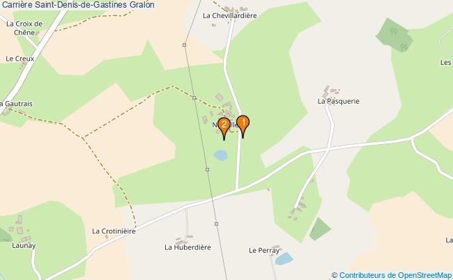 plan Carrière Saint-Denis-de-Gastines : 2 équipements