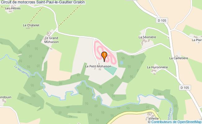 plan Circuit de motocross Saint-Paul-le-Gaultier : 1 équipements