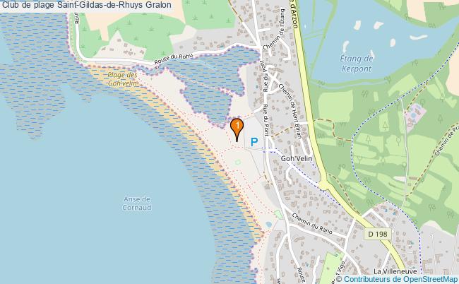 plan Club de plage Saint-Gildas-de-Rhuys : 1 équipements