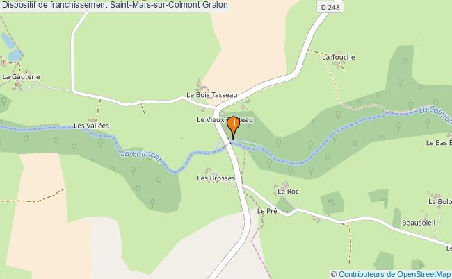 plan Dispositif de franchissement Saint-Mars-sur-Colmont : 1 équipements