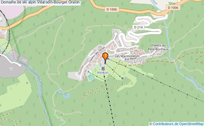 plan Domaine de ski alpin Villarodin-Bourget : 1 équipements