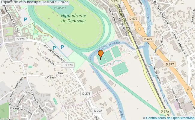 plan Espace de vélo-freestyle Deauville : 1 équipements