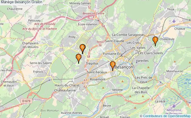 plan Manège Besançon : 6 équipements
