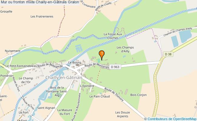 plan Mur ou fronton mixte Chailly-en-Gâtinais : 1 équipements