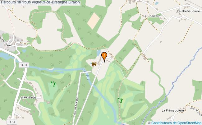 plan Parcours 18 trous Vigneux-de-Bretagne : 1 équipements