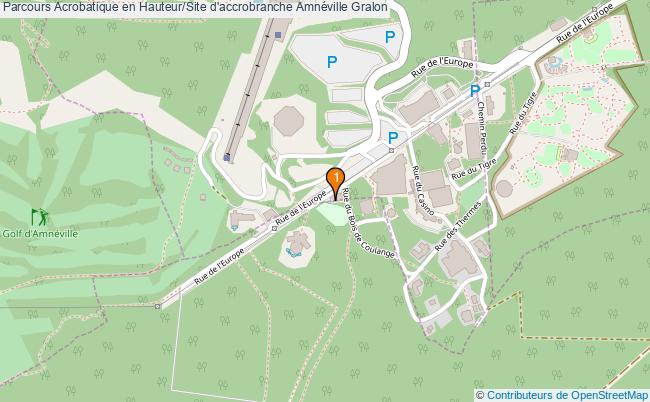 plan Parcours Acrobatique en Hauteur/Site d'accrobranche Amnéville : 1 équipements