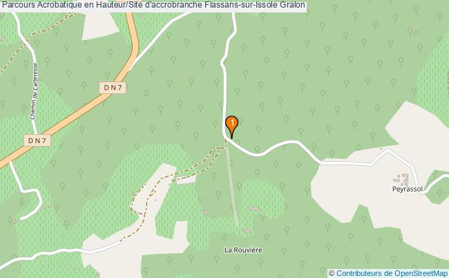 plan Parcours Acrobatique en Hauteur/Site d'accrobranche Flassans-sur-Issole : 1 équipements