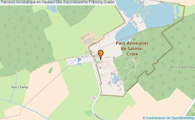 plan Parcours Acrobatique en Hauteur/Site d'accrobranche Fribourg : 1 équipements
