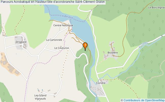 plan Parcours Acrobatique en Hauteur/Site d'accrobranche Saint-Clément : 1 équipements
