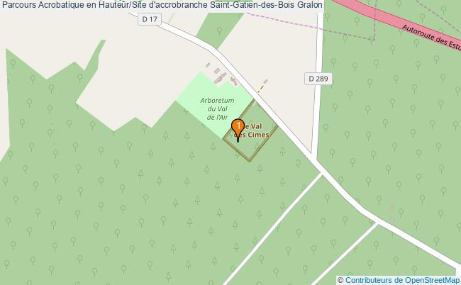 plan Parcours Acrobatique en Hauteur/Site d'accrobranche Saint-Gatien-des-Bois : 1 équipements