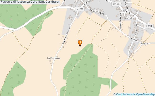 plan Parcours d'initiation La Celle-Saint-Cyr : 1 équipements