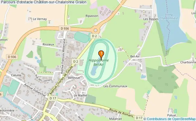 plan Parcours d'obstacle Châtillon-sur-Chalaronne : 1 équipements