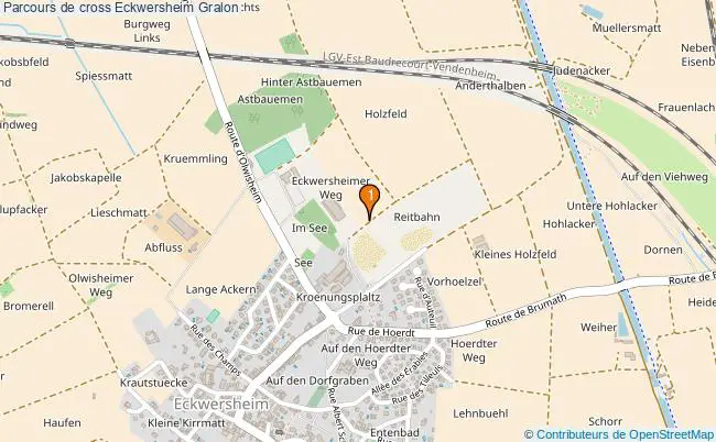 plan Parcours de cross Eckwersheim : 1 équipements